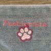 Bandana pour chien avec broderie "fashionista"