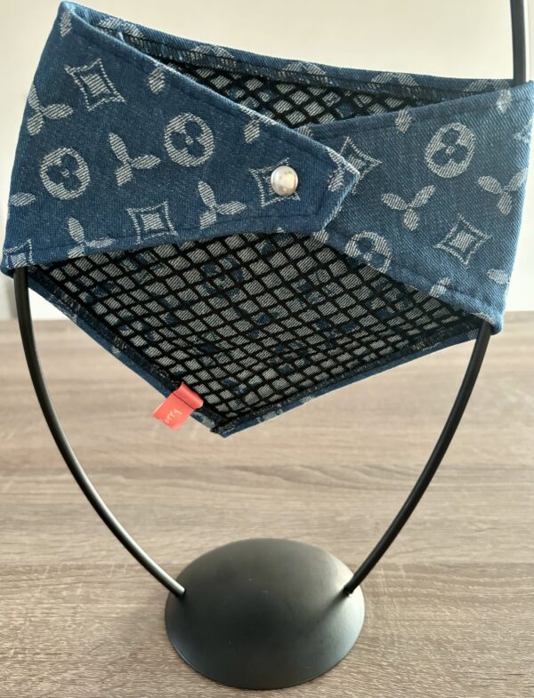 Bandana imitation Louis Vuitton à résilles – Image 4