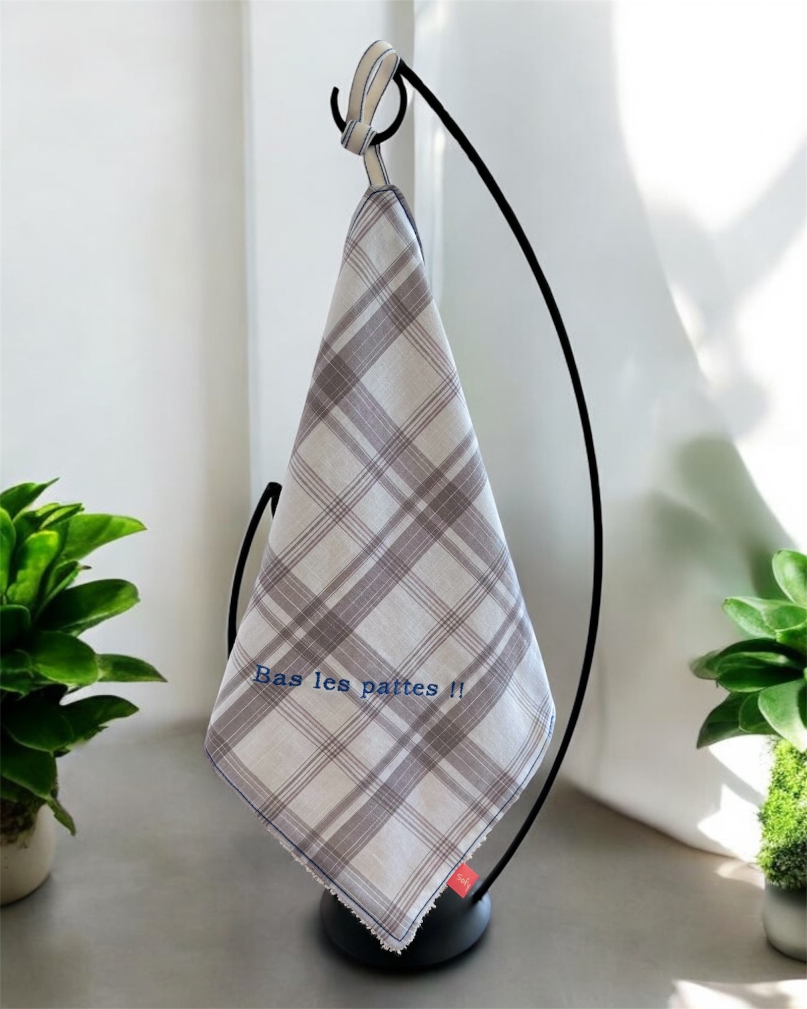 Essuie pattes brodé