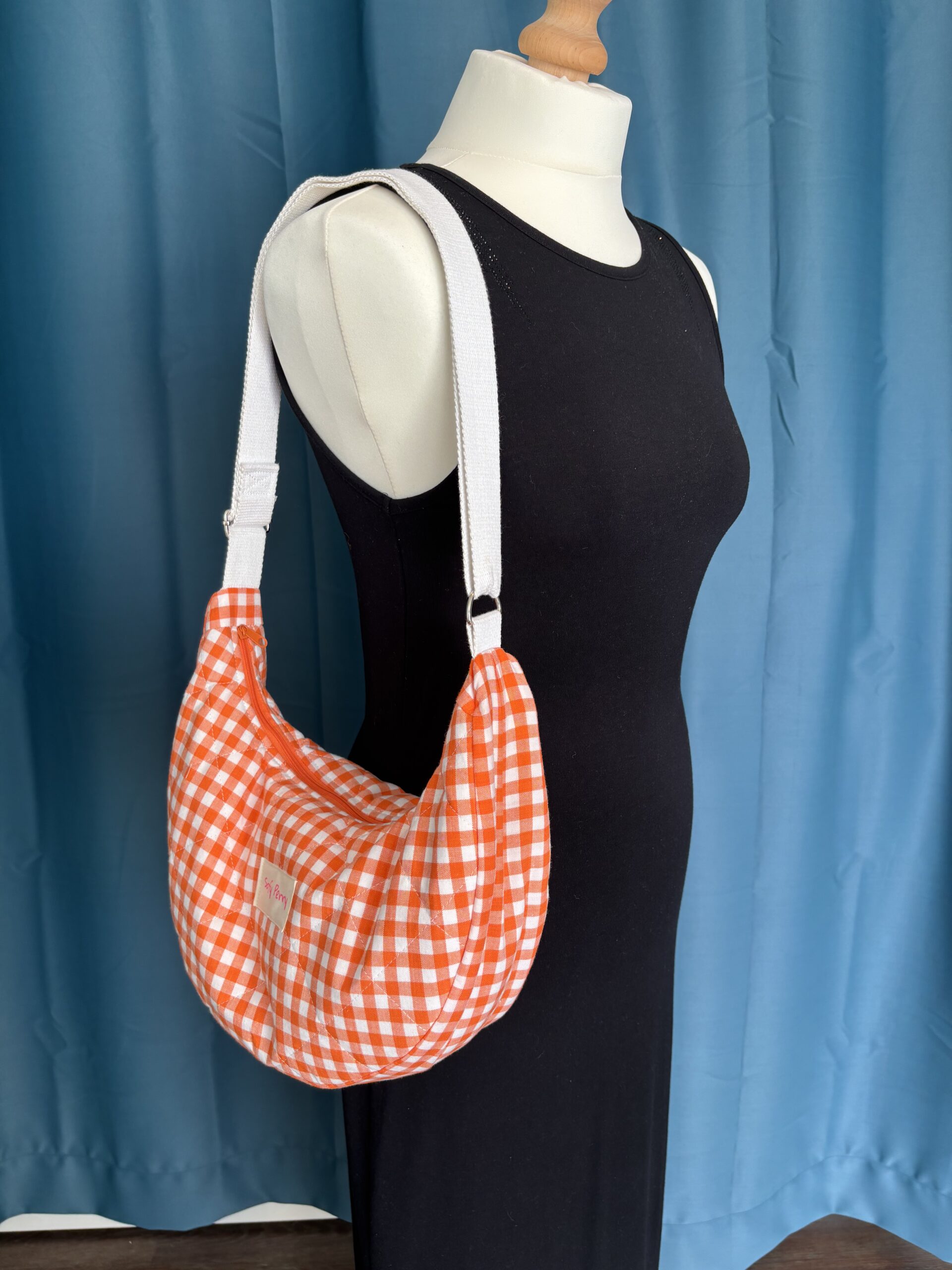 Sac à main "Vichy orange" – Image 5