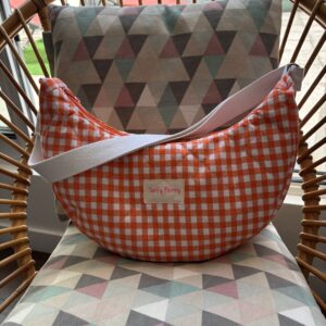 Sac à main « Vichy orange »