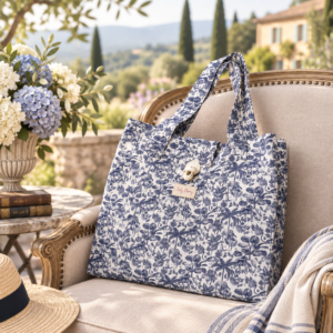 cabas toile de jouy